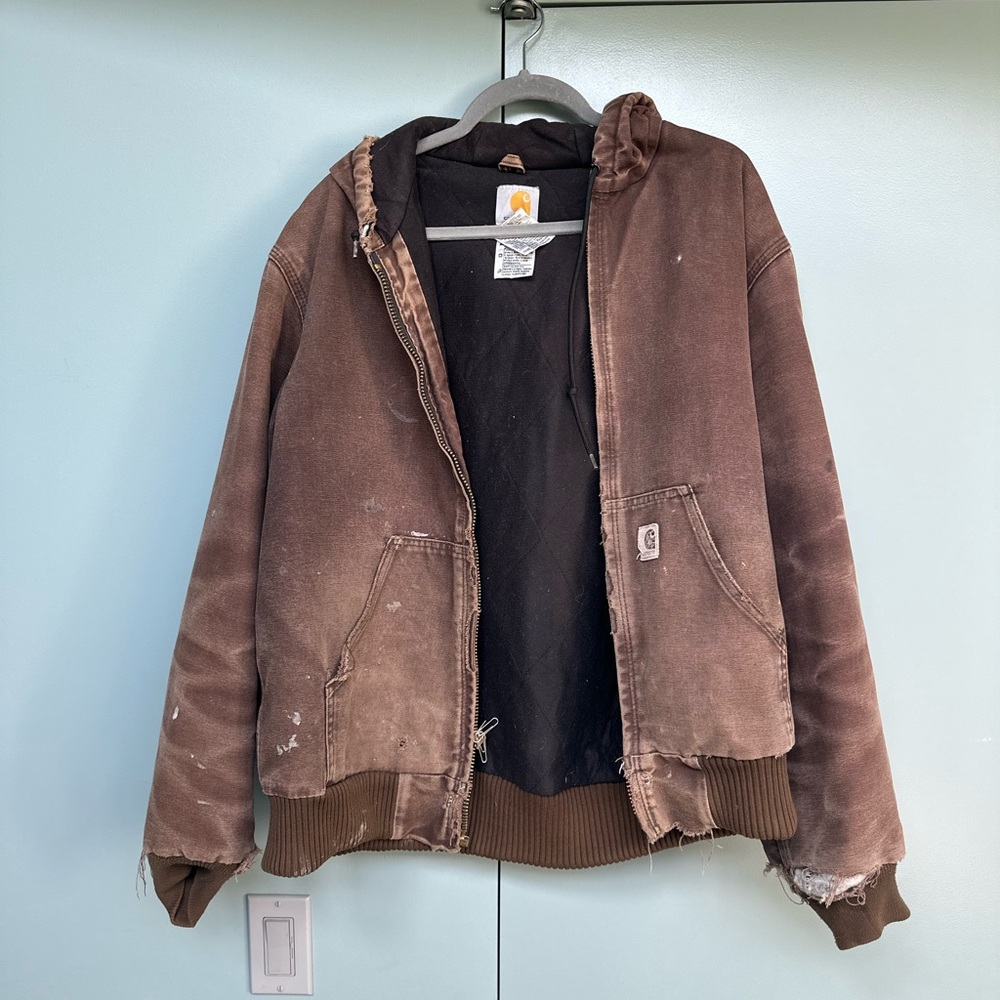 Carhartt Distressed Brown Jacket
